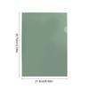 5Pcs Clear Side Cut File Covers for Ducoment Presentation Letter Size File Paper Covers Top and Side Opening File Sleeve