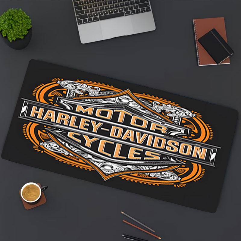 Harley Davidson Print Mouse Pad, for Keyboard Pad Laptop PC Mat for Office Home Use, Desk Decor, Perfect Birthday Gift for Gamers