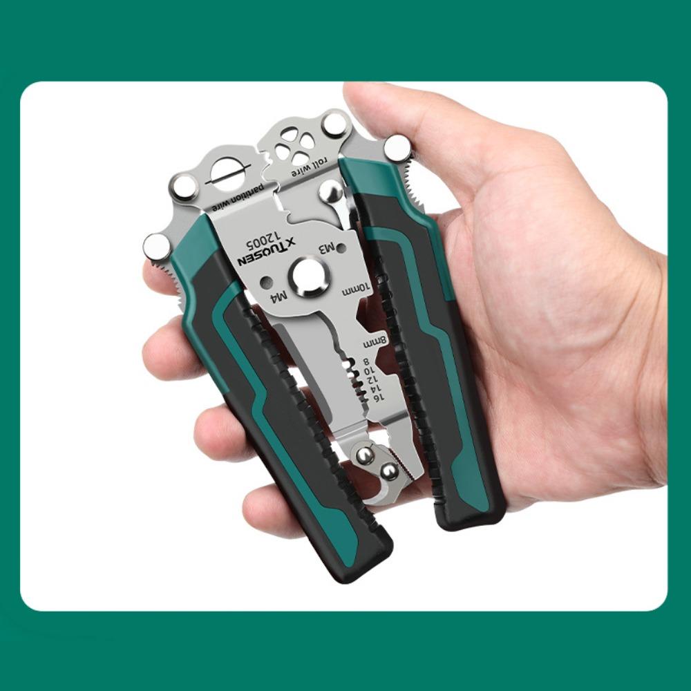 High-carbon Steel Wire Stripping Pliers Foldable Pincers New Electrician Crimpe Pliers Electrician