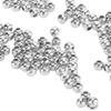 200Pcs Jewelry Beads Simple Material Bracelet Necklace Accessories Partition Beads for DIY JewelrySilver