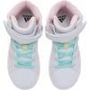 Adidas Grand Court Comfortable Versatile Shock Absorbing Durable Mid-Top Training Shoes Kids Training Shoes White JR2587