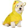 Dog Raincoat,Adjustable Waterproof Cloak Pet Hooded Raincoat Jacket,Cute Yellow Duck Poncho for Pet,Samll