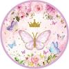 Butterfly Disposable Tableware Set Paper Plate Napkin Banner Happy Girls Birthday Party Decorations Kids Baby Shower Supplies