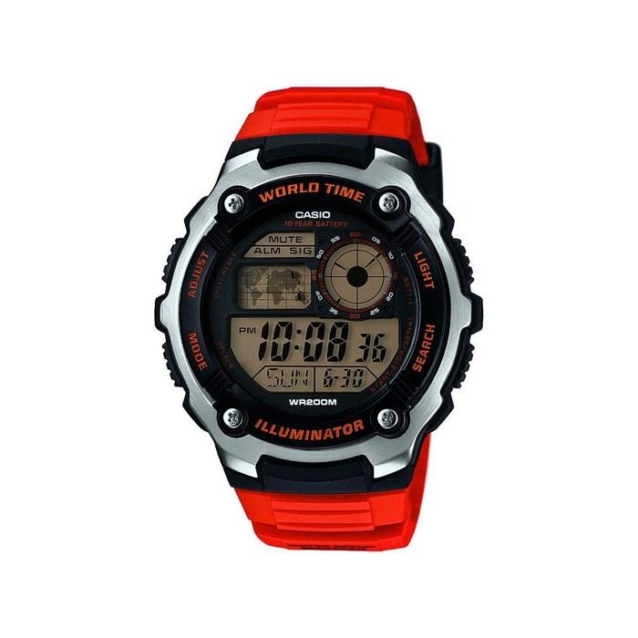 Мужские часы Casio Collection AE-2100W-4AVEF Оранжевые