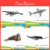 Vibrant Plastic Marine Animal Models Including Dragon Whale Shark Sea Lion And Beaked Whale For Collectors