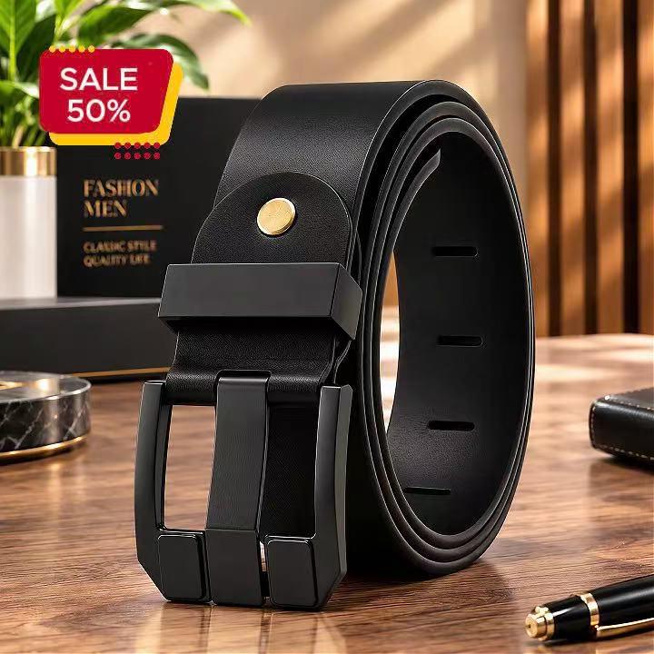 Men's Rotating Buckle Casual Belt - Versatile & Fashionable Korean Style