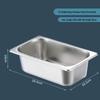 Jiwanggu 304 Stainless Steel Rectangular Buffet Portion Pan