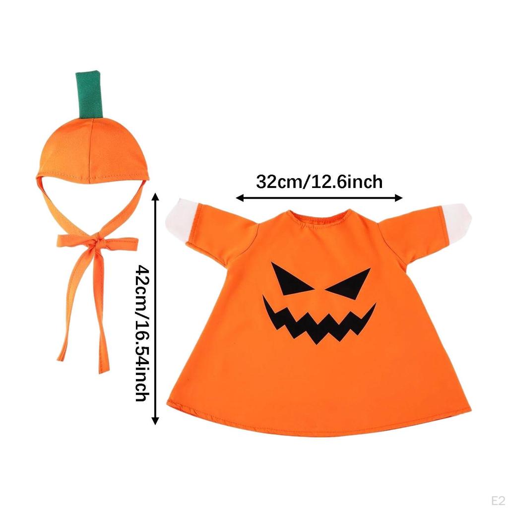 Halloween Goose Outfit Clothing Fits 23" Tall Statue Polyester Novelty Skirt with Hat Costume for