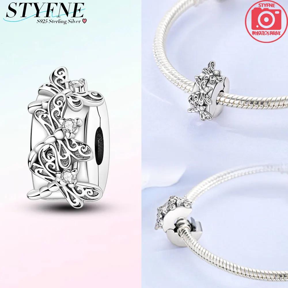 Exquisite Color Dragonfly Paw Print Dragon Scale Clip Charm Spacer Copper Bead Fit Original Necklace Bracelet Diy Gift Women