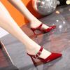 women fashion high quality patent leather red stiletto heels for sexy party lady casual comfort spring shoes ab634