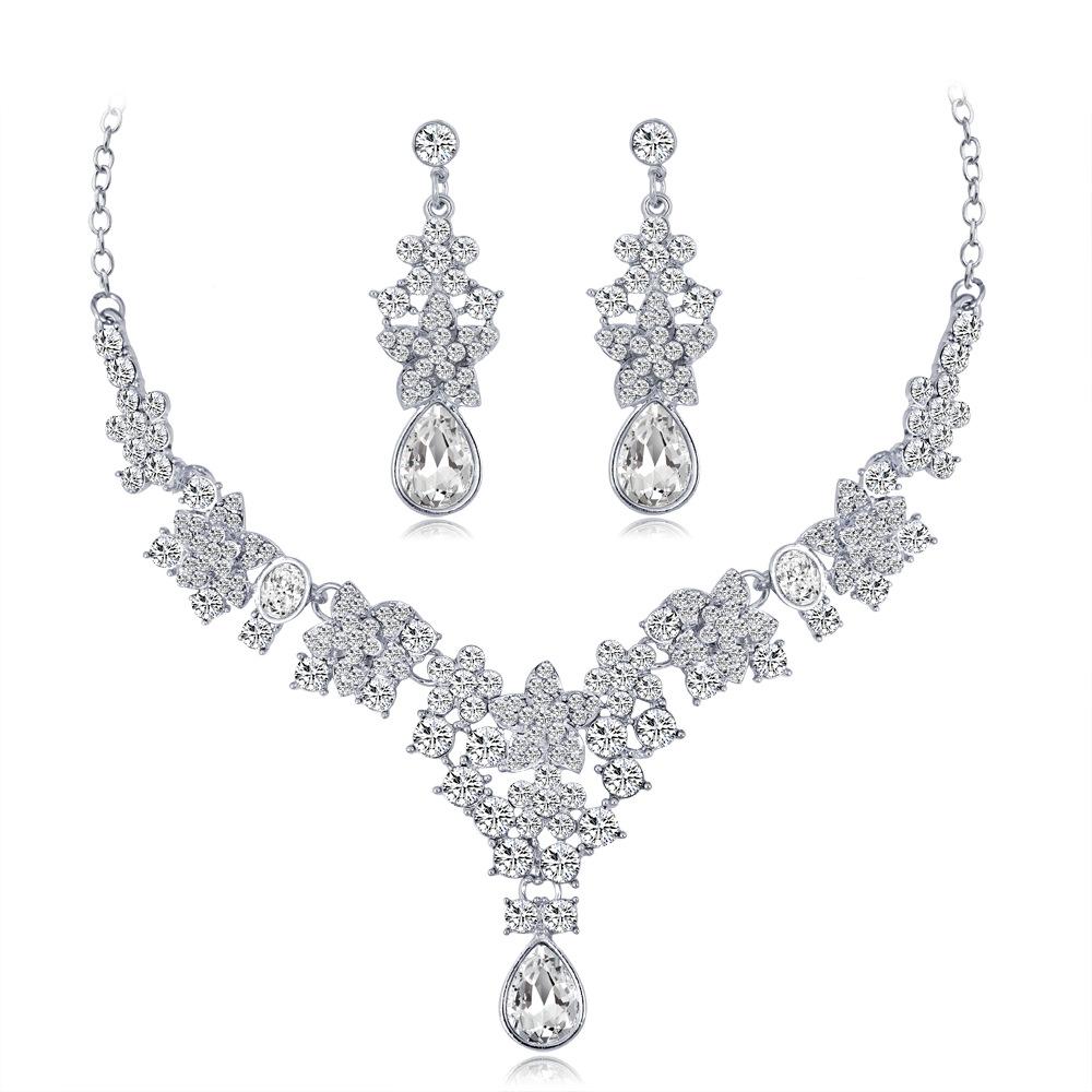 Damen Halskette Ohrring Schmuck Modeschmuck Sets B0910751 AVE