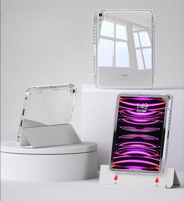 

Съемный чехол-клипса для iPad Pro 11 2nd 3rd 4tn 12.9 2022 Чехол для iPad 10th 9th 8th 10.2 Generation Air 5 4 3 mini 6 Чехол-крышка Ipad 7 8 9th 10.2 серый