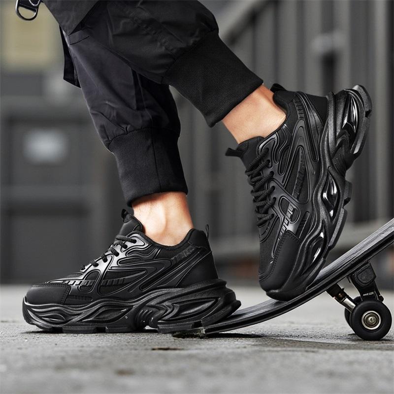 Men's casual sneakers spring summer new breathable soft-sole anti-slip outdoor racing running shoes students speed sports shoes