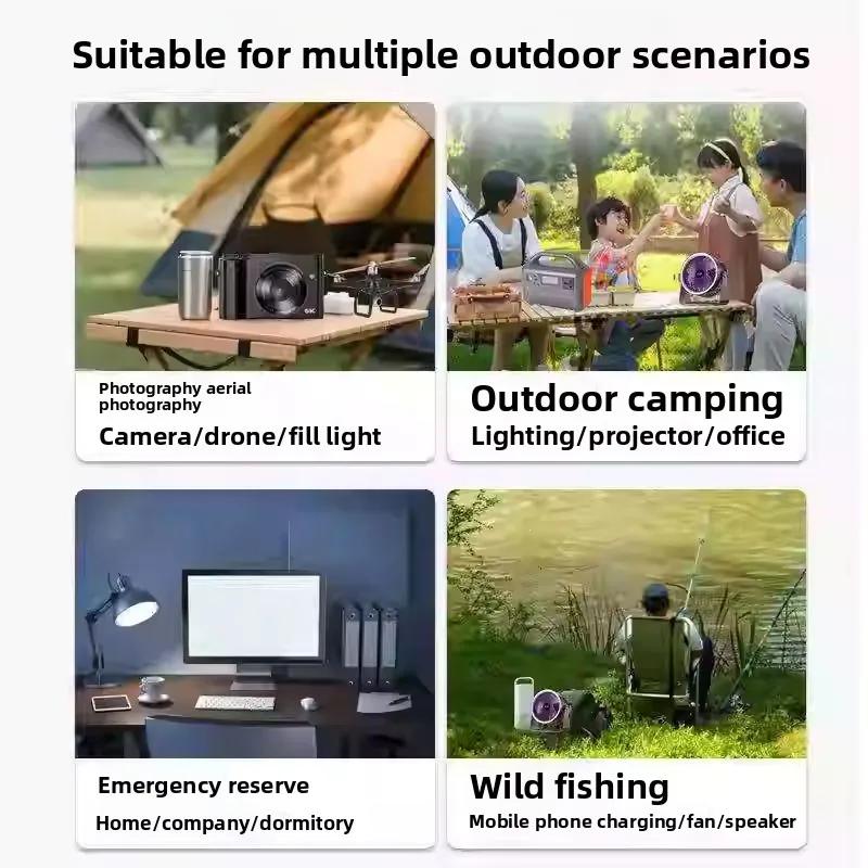 New 400W Portable Power Station 220V 192Wh Power Bank LiFePO4 for Solar Generator Outdoor Energy Camping RV Backup Power Bank