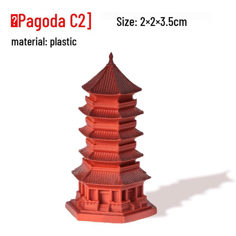 Ancient Architecture Bonsai Pavilion Ornament for Fish Tank and Aquaterrarium Landscaping