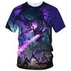 Sommer Mode Trend lustig 3D-Druck Drachenmuster kreativ lässig weich und bequem kurzärmeliges T-Shirt