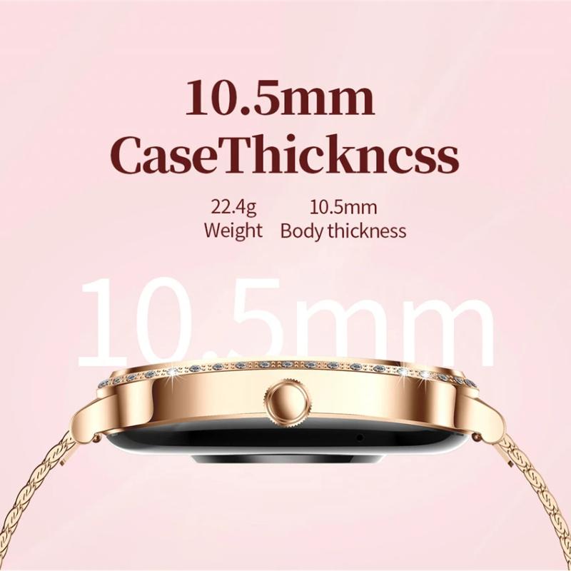 2025 New Smart Watch Women 1.75" HD Display Heart Rate Monitor IP68 Waterproof Sports Fitness BT Call Smartwatch For Lady Gift