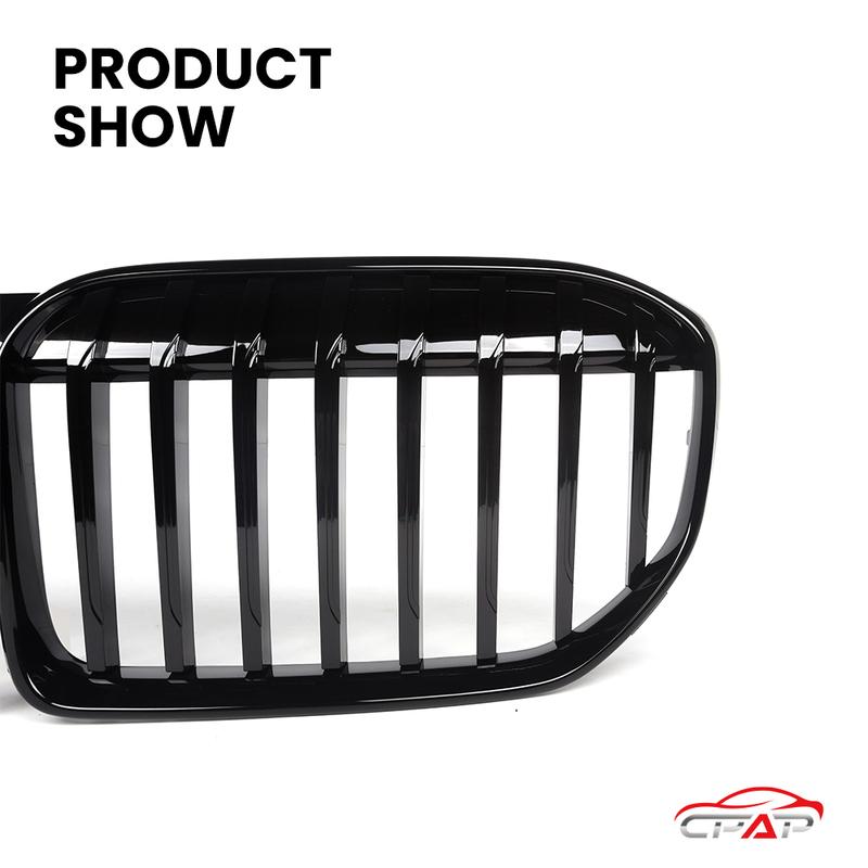 Front Grills Bumper Kidney Hood Radiator Grille Replacement For BMW 7 Series G11 G12 LCI 2020-IN Gloss Black Grilles