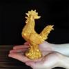 Golden Chicken Decoration Gold Plating Lucky Cock Resin Statue Living Room TV Cabinet Figurines Chinese Decorations