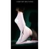 Qinghe 10D Velvet One-piece Stockings Sexy Transparent Meat Black Stockings Autumn and Winter Large Size Open Crotch Whole Body Removal Straps