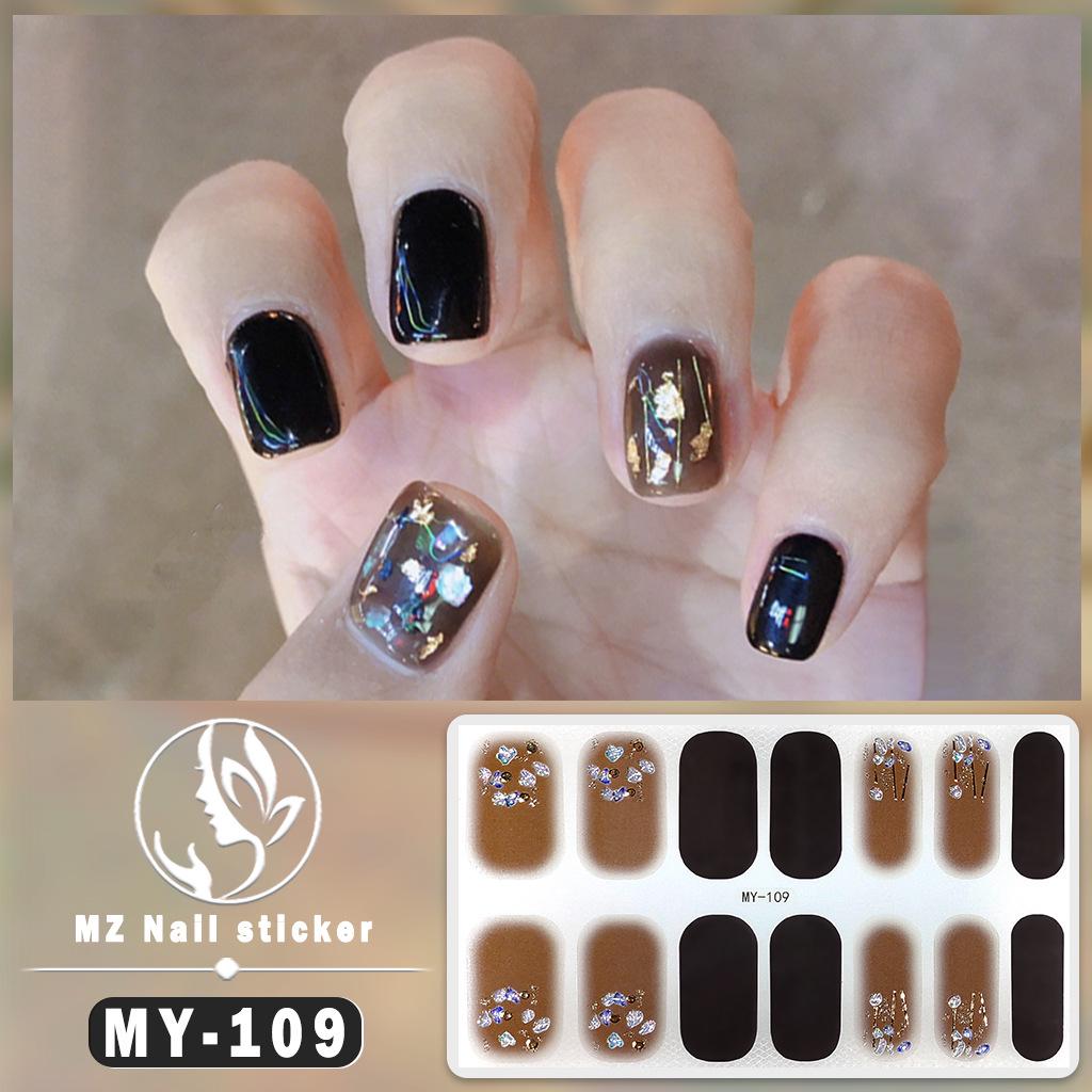 3D Waterproof Gel Nail Polish Film – Diamond & Laser Nail Art Stickers