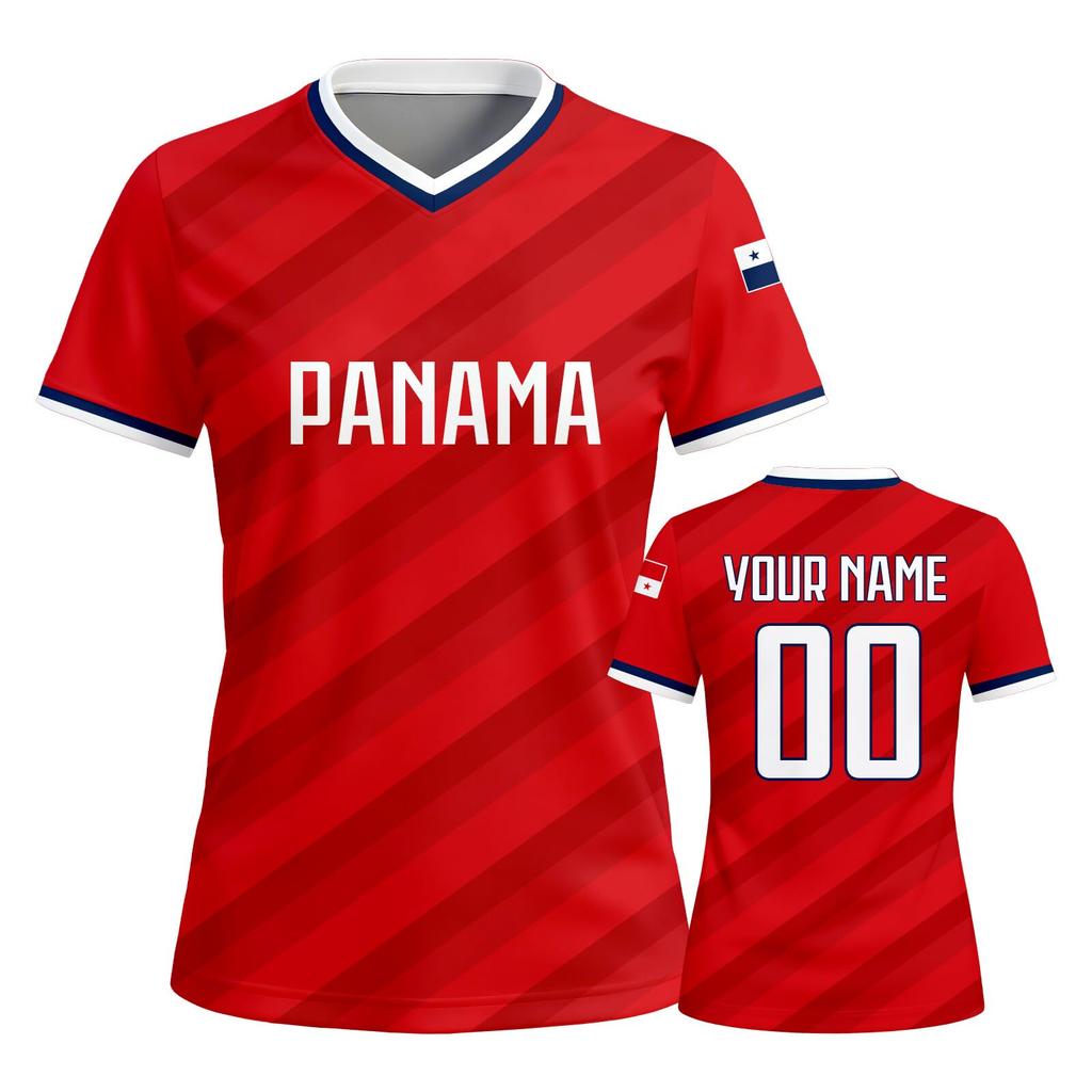Custom Women Soccer Jersey Short Sleeve Breathable Athletic Top Personalized Team Name Number Sports Shirt for Match Training