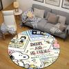 Dreamy White Beagle Newspaper Friends Carpet, Ivory Cream Stylish Accent, Great Gift for Kids Family and Friends with Soft with Beauty