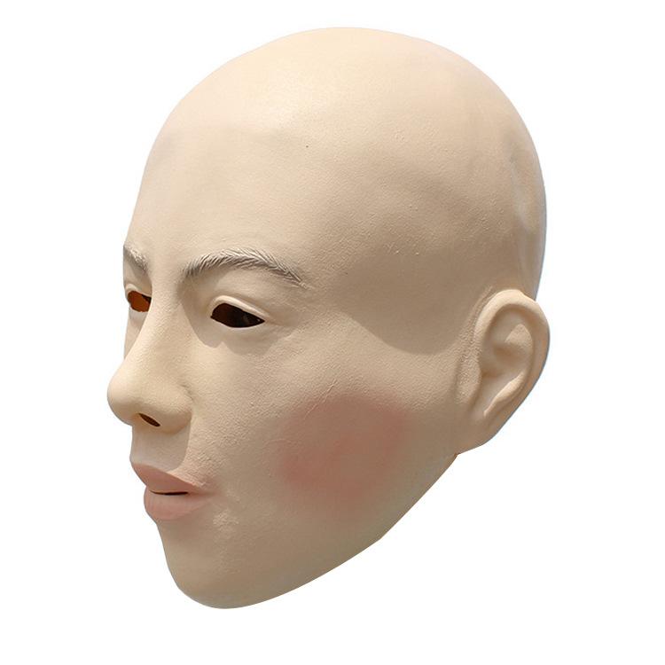Kaal schoonheidsmasker feest grappig rollenspel entertainment rekwisiet festival maskerade kostuum cross-dressing travestiet hoofddeksel