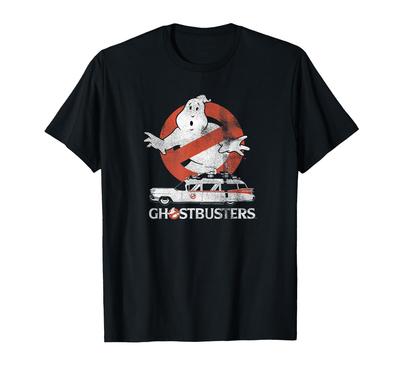 Ghostbusters No Ghost with Ecto Vector T-shirt