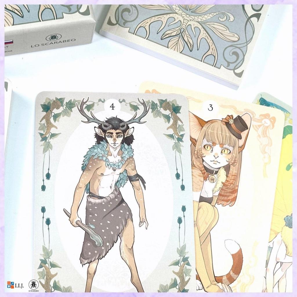 I.I.J Oracle Cards Oracle of the Chimeras English Affirmations Animal Fortune Telling Authentic Product