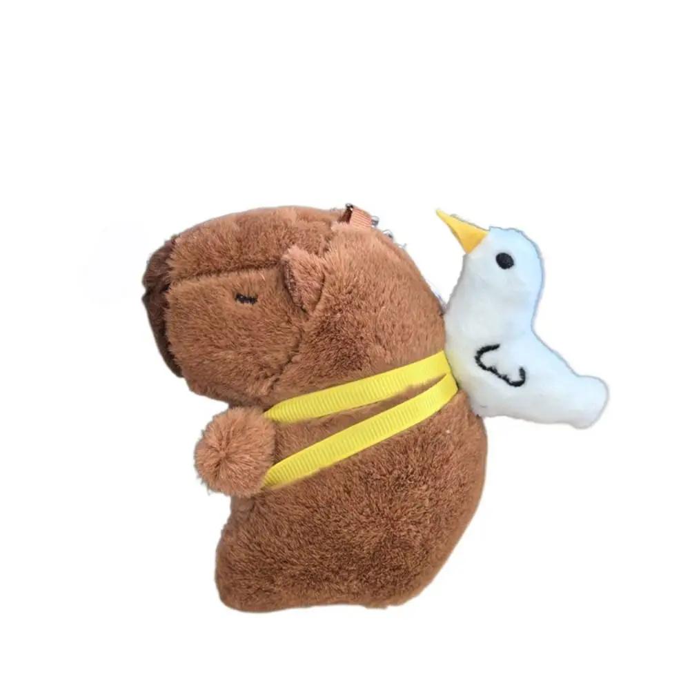 Toy Cartoon Capybara Simulation Capybara Pendant Multicolor Plush Capybara Keychain Accessories Stuffed Animals