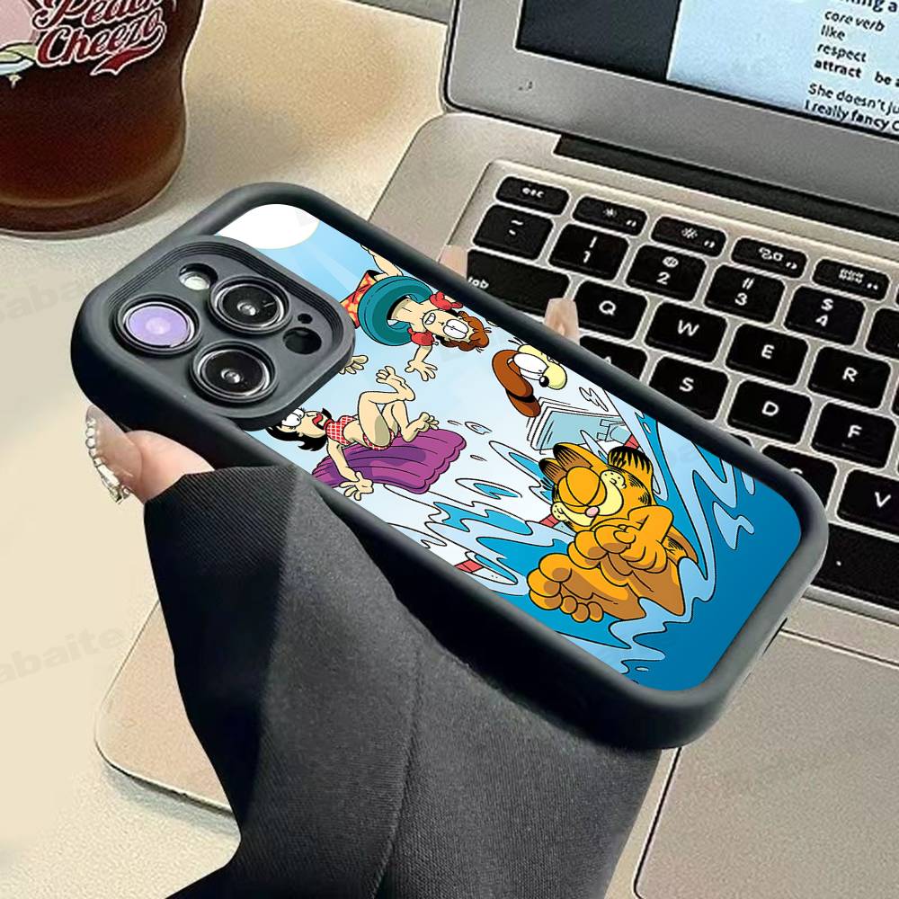 Kawaii Classic G-garfields Cat Phone Case For IPhone 11 12 13 14 15 16 17 Pro Max Plus Shockproof Protecti Case