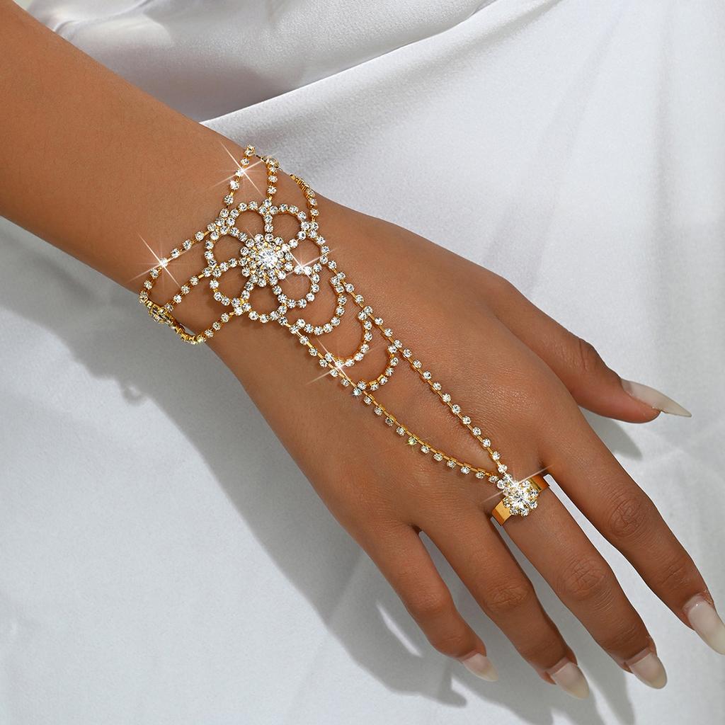 1 Damen Kralle Kette Serie Trendige Blume Fingerkette Dating Reise Bankett Party Feiertags-Dressing Geschenk