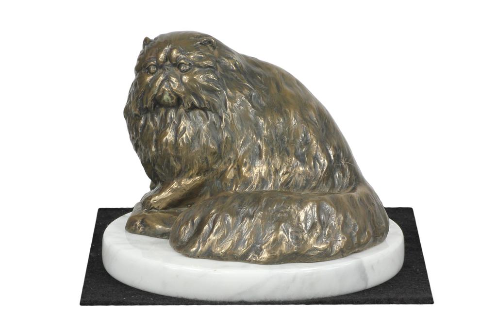 Persian Cat - cat statuette, figurine on white marble, trophy for a dog show by Art-Dog