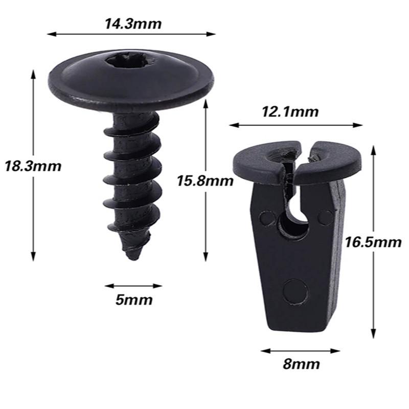 Automotive Fastening Clip M5 X 2, 16 Mm, 10 Pcs.
