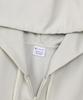 Champion Terry Zip Hooded TECH Pale Long Logo Embroidery Women's Sweatshirt, Weave®, CW-BS101, White, Sleeve, Quick-Drying, Stretch, One-Point