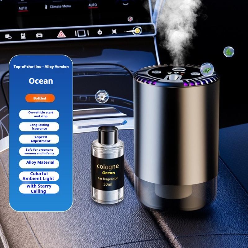 3-speed Adjustable Smart Aroma Diffuser Equipped with Starry Sky Ceiling and Romantic Atmosphere Lights Perfume Decorations