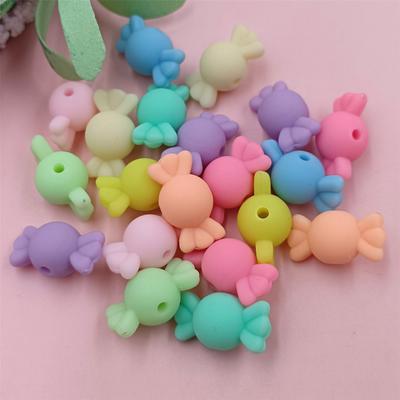 Collana di alta qualità Bracciali con perline sciolte 20 pezzi Perline di caramelle Gioielli fai-da-te Realizzazione di gomma 21 * 11 mm