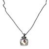 Punk Rosa Liebe Herz Bogen Halsketten Für Frauen Goth Vintage Licht Luxus Charme Halsband Blume Halskette Schmuck