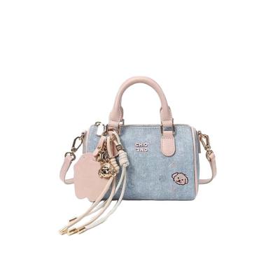 Nanfeng Versatile New Bread Puppy, Soft Powder Morning Light Pillow Bag, Women's Denim Blue Cloth Bag, Shoulder Messenger Bag