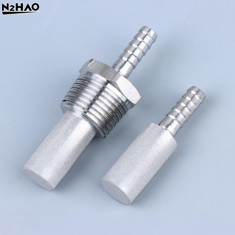 Stainless Silver Homebrew Oxygenation Diffusion Stone SS316L Steel Carbonation Aeration For Beer Wine Tool Bar 1/2" 1/8" NPTBarb