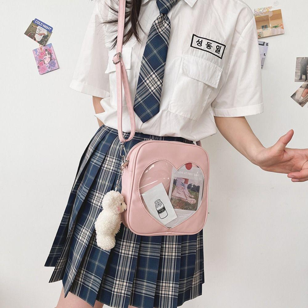 

PU Leather Anime Expo Ita Bag Cross Body Heart Goods Display Itabag Goods Display