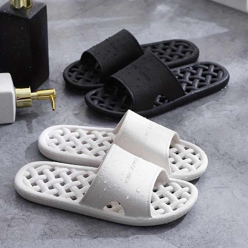 Women's Quick-Dry Slippers Non-Slip Breathable PVC for Bathroom & Shower Slippers