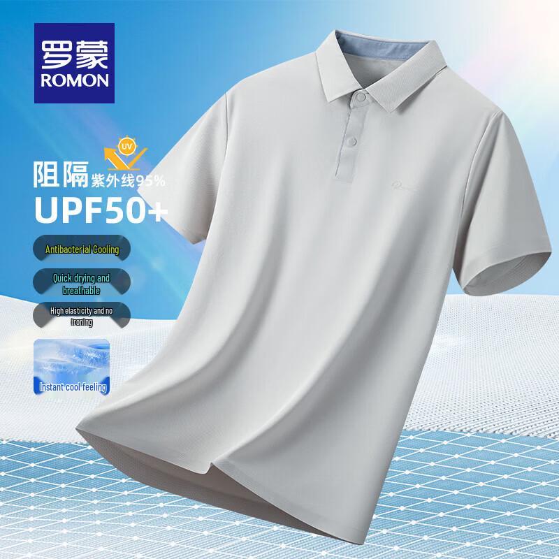 ROMON Men s UPF50+ Ice Silk Polo Shirt PL02 195