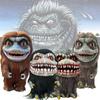 Critters Poseable Prop Doll Realistic Alien Latex Plush Toy For Bars And Stages 25cm/9.84in And 20cm/7.87in