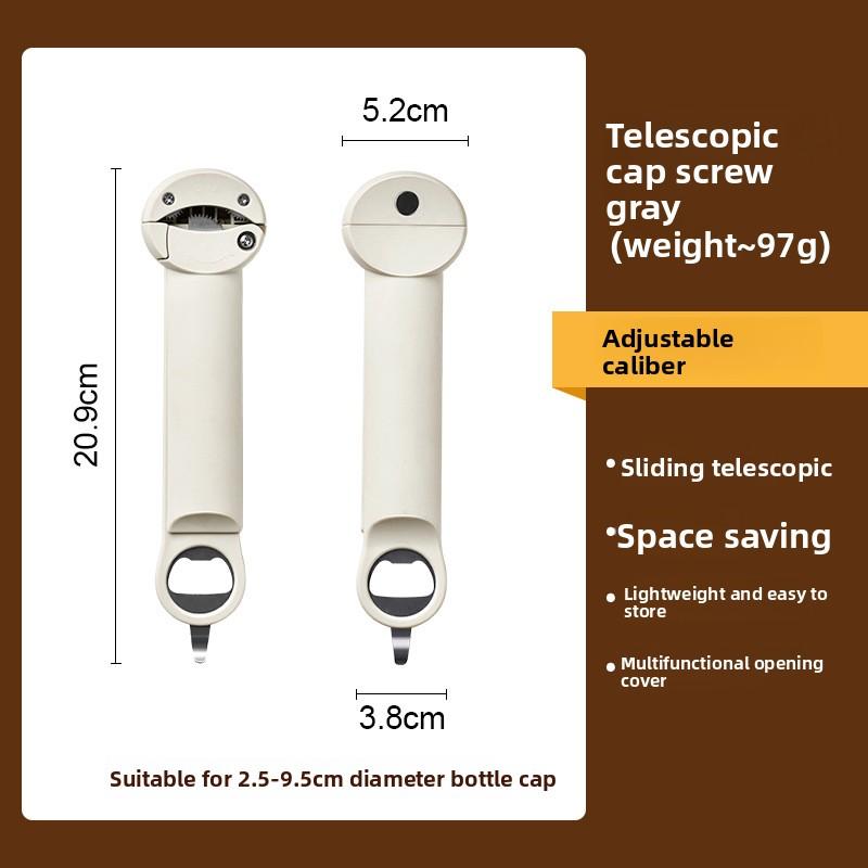 

Многофункциональный консервный нож из нержавеющей стали, открывалка для бутылок с магнитным улавливателем крышек, инструмент для снятия крышек с легким захватом---