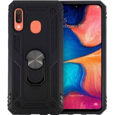 Shockproof Case - LittleMonkey - Samsung Galaxy A20E - Aluminum - Magnet - 360° Ring Stand