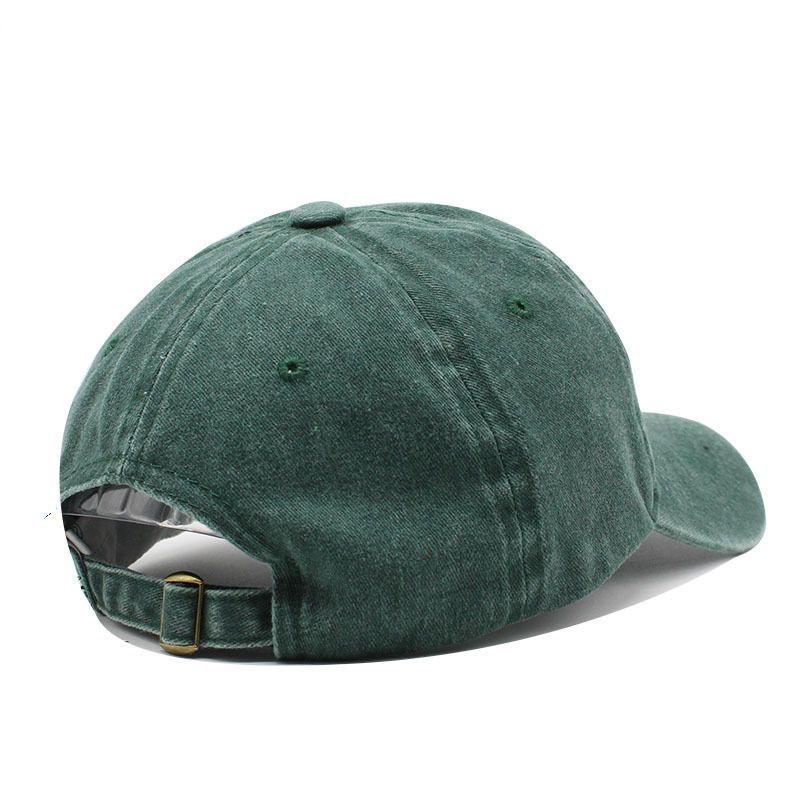 Neue Unisex Washed Cotton Cap Buchstabenstickerei Baseballkappe Herren Damen Verstellbar Lässig Outdoor Streetwear Sporthut
