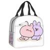 Custom Asamimichaan Anime Cartoons Asamimi Insulated Lunch Bags for Women Resuable Thermal Cooler Bento Box Work School Travel
