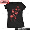 Womens Glitter Flamingos T Shirt Funny Cute Top Vacation Graphic Novelty Tee for Short Sleeve Tee Aesthetic Comfy T Shirt Loose